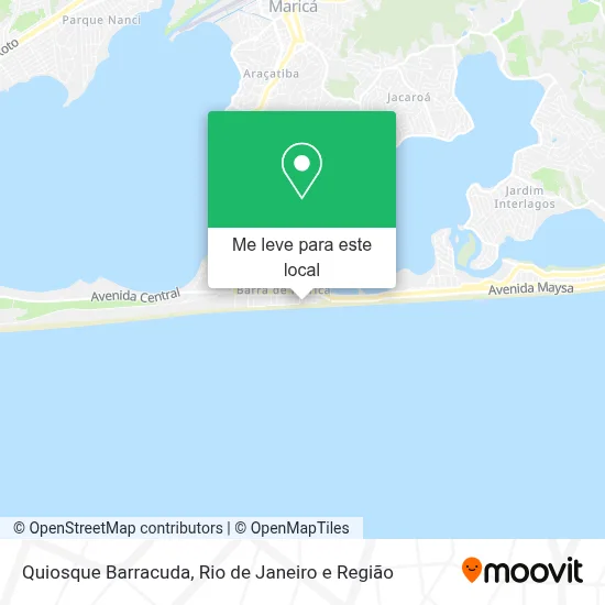 Quiosque Barracuda mapa