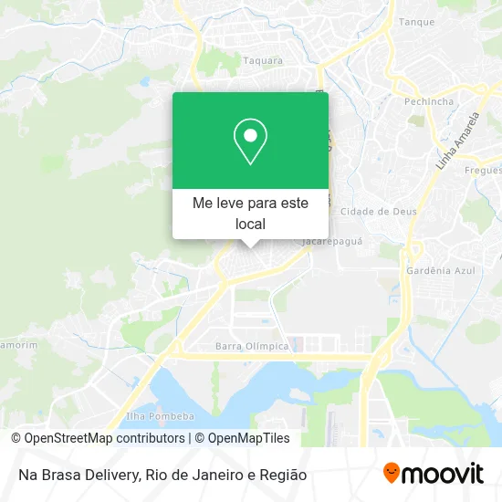 Na Brasa Delivery mapa