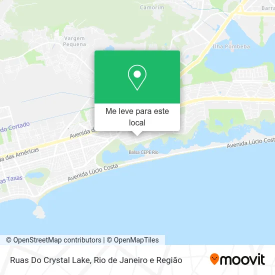 Ruas Do Crystal Lake mapa