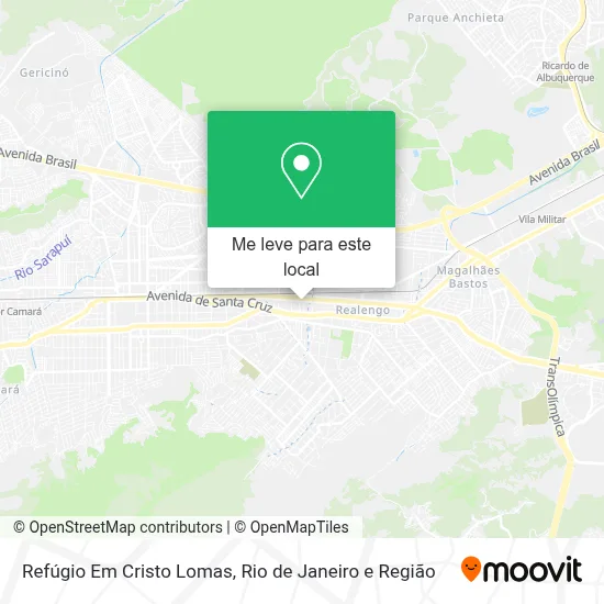 Refúgio Em Cristo Lomas mapa