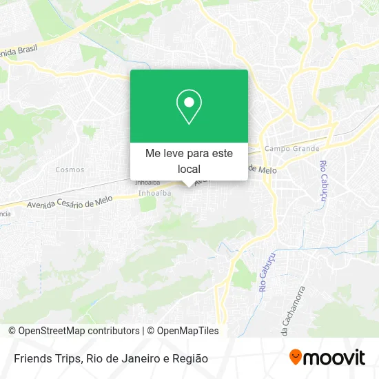 Friends Trips mapa