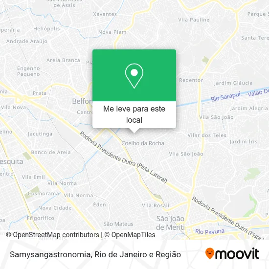 Samysangastronomia mapa