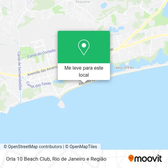 Orla 10 Beach Club mapa