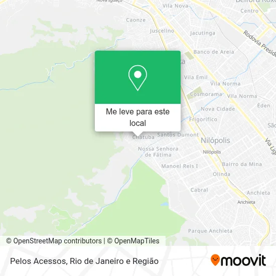 Pelos Acessos mapa