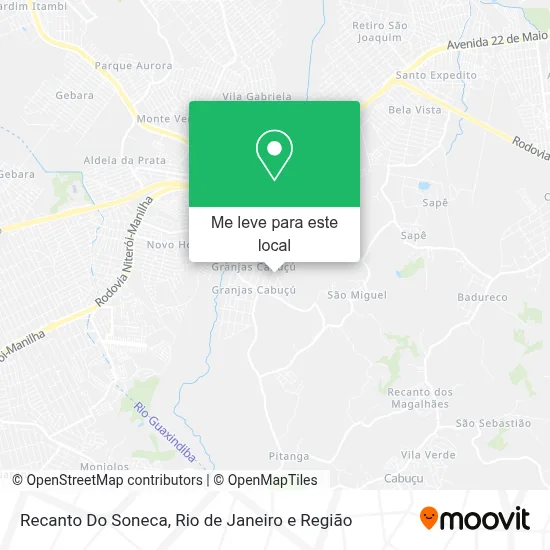 Recanto Do Soneca mapa