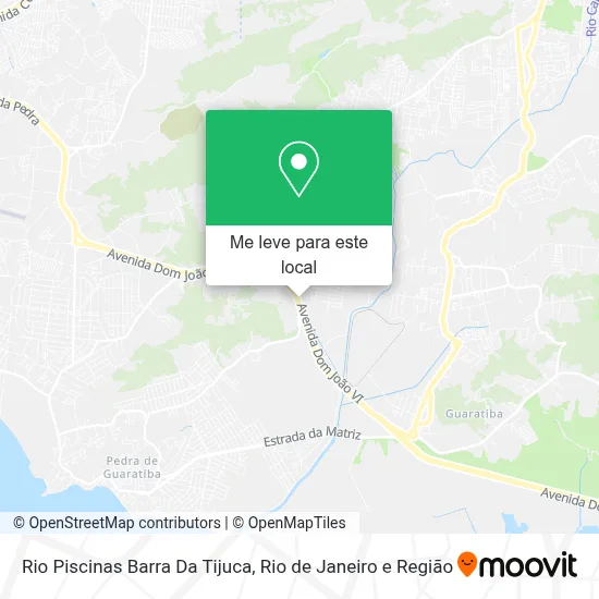 Rio Piscinas Barra Da Tijuca mapa