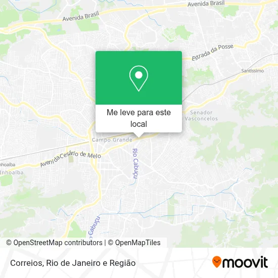 Correios mapa
