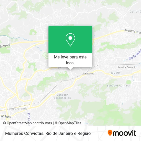 Mulheres Convictas mapa