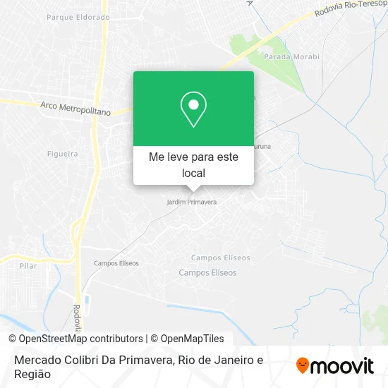 Mercado Colibri Da Primavera mapa