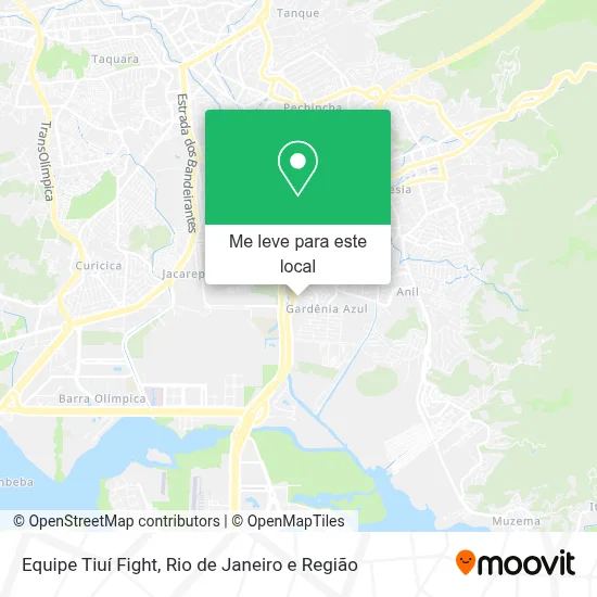 Equipe Tiuí Fight mapa