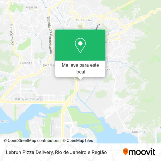 Lebrun Pizza Delivery mapa
