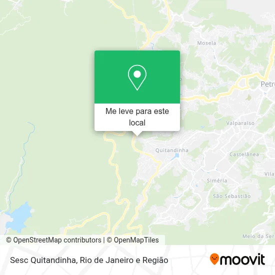Sesc Quitandinha mapa
