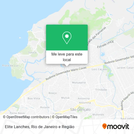 Elite Lanches mapa