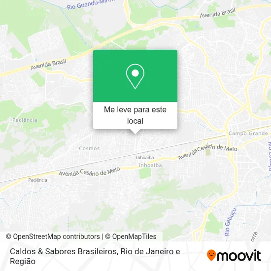 Caldos & Sabores Brasileiros mapa