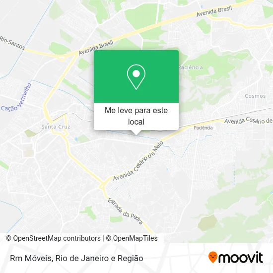 Rm Móveis mapa