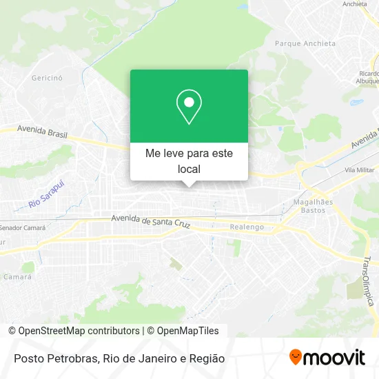 Posto Petrobras mapa