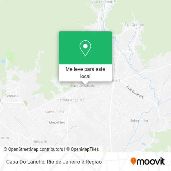 Casa Do Lanche mapa