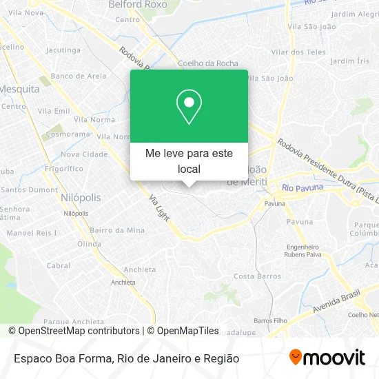 Espaco Boa Forma mapa