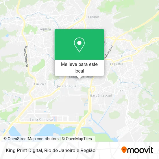 King Print Digital mapa