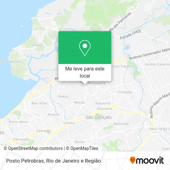 Posto Petrobras mapa