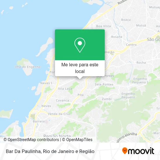 Bar Da Paulinha mapa