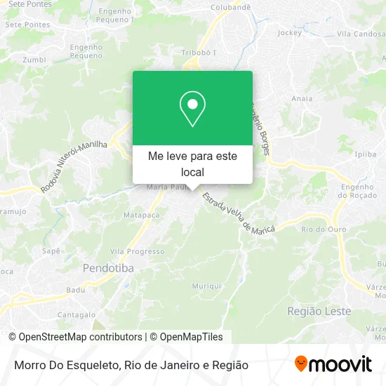 Morro Do Esqueleto mapa