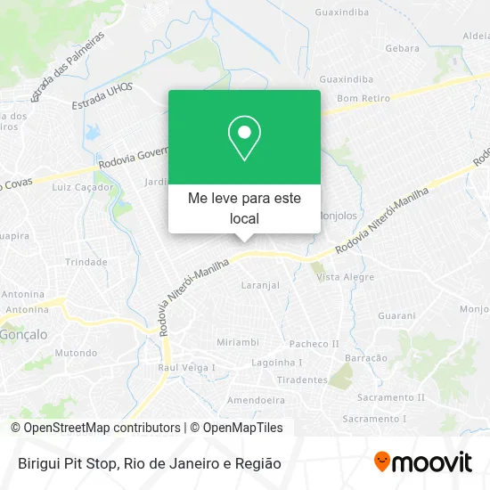 Birigui Pit Stop mapa