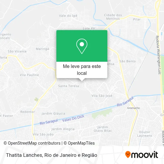 Thatita Lanches mapa