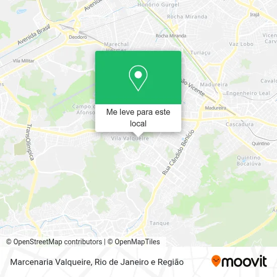 Marcenaria Valqueire mapa