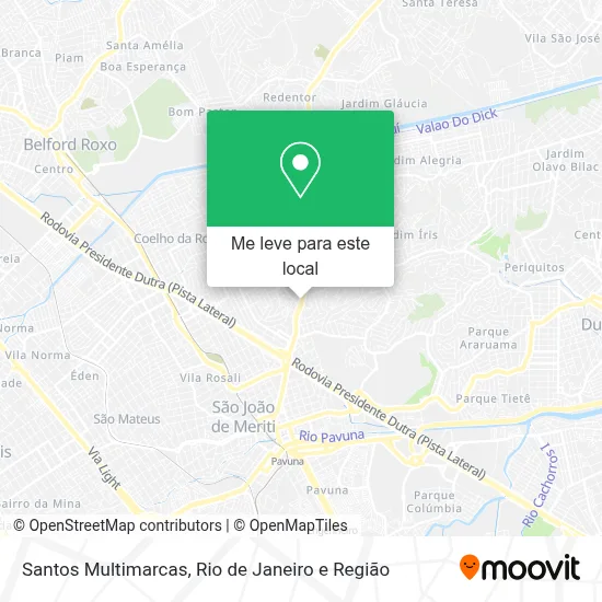 Santos Multimarcas mapa
