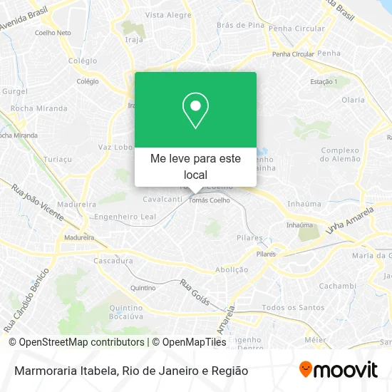 Marmoraria Itabela mapa