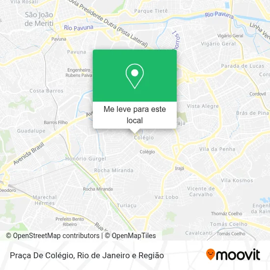 Praça De Colégio mapa