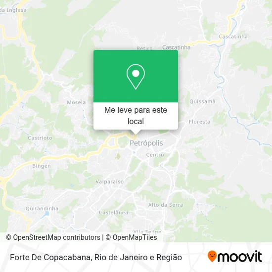 Forte De Copacabana mapa