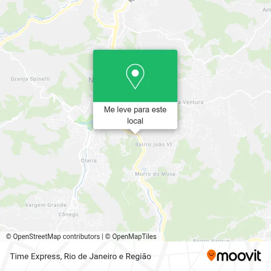 Time Express mapa