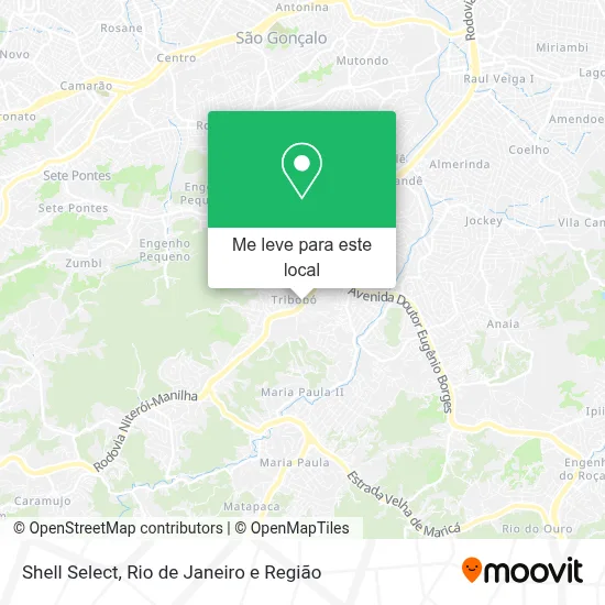 Shell Select mapa