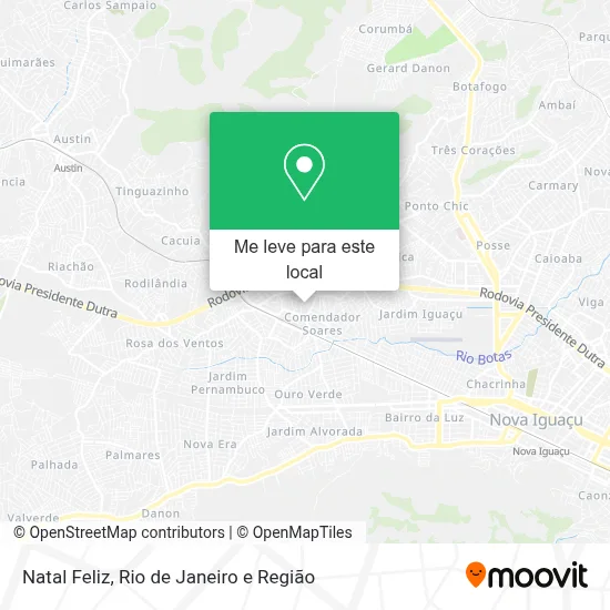 Natal Feliz mapa