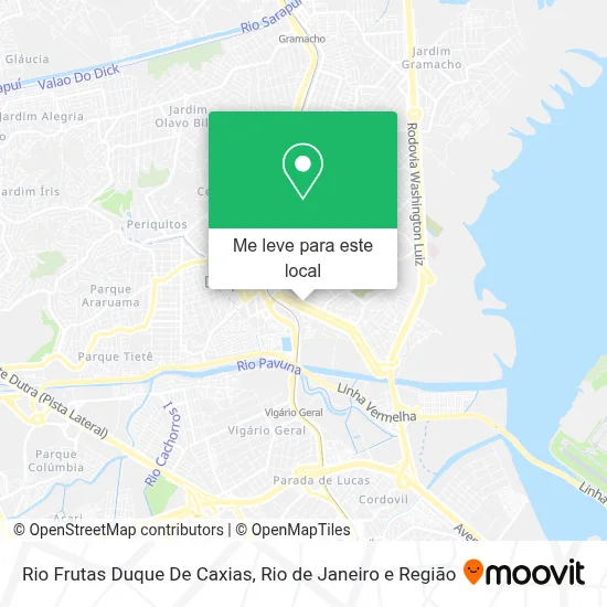 Rio Frutas Duque De Caxias mapa