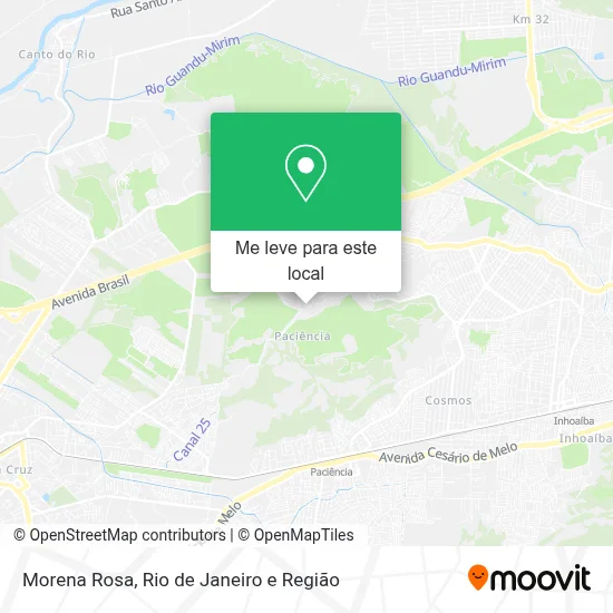 Morena Rosa mapa
