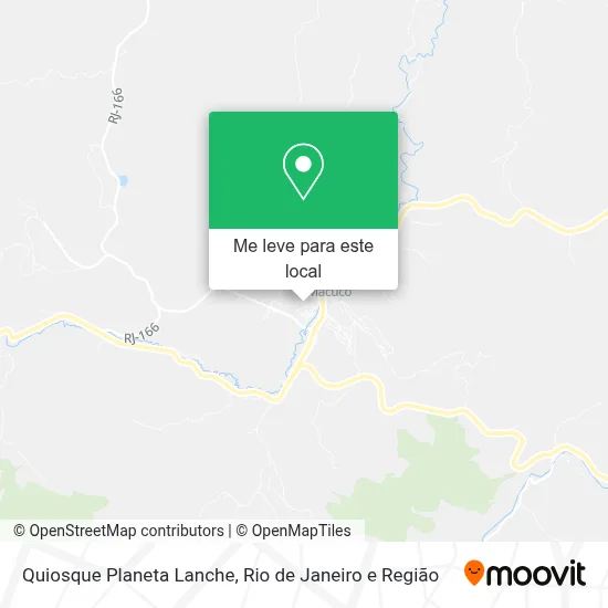 Quiosque Planeta Lanche mapa