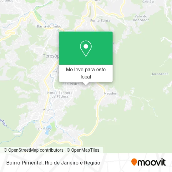 Bairro Pimentel mapa