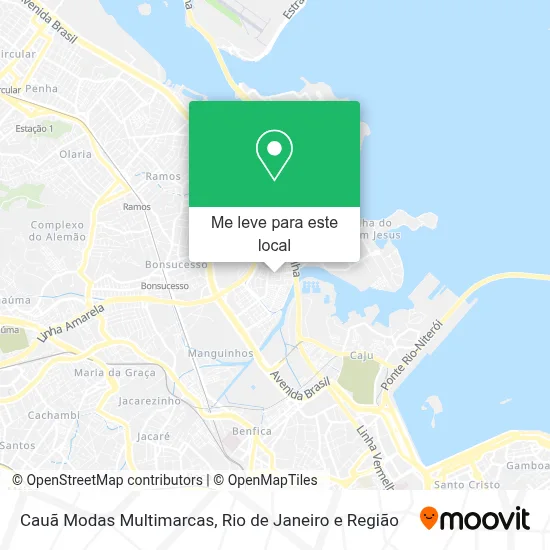 Cauã Modas Multimarcas mapa