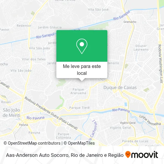 Aas-Anderson Auto Socorro mapa