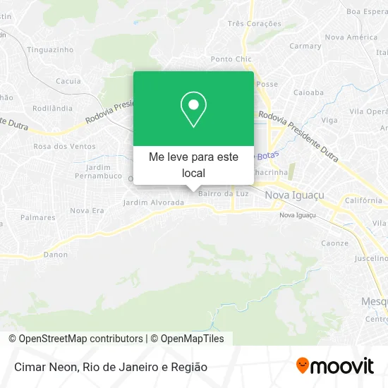 Cimar Neon mapa