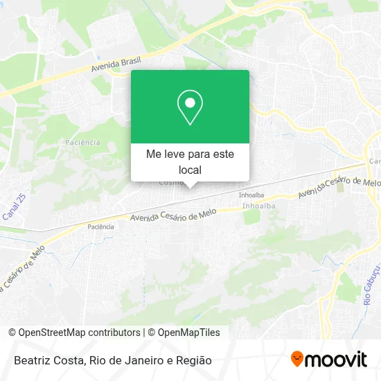 Beatriz Costa mapa