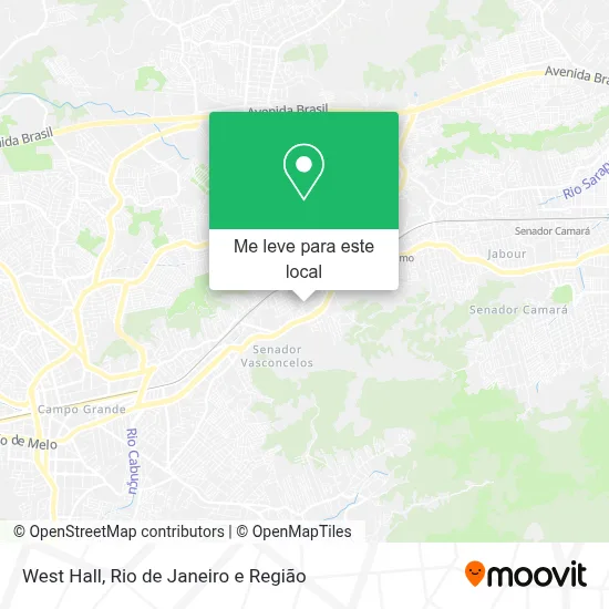 West Hall mapa