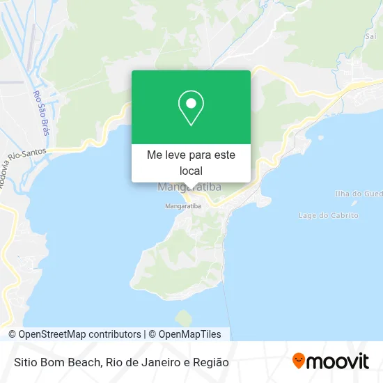 Sitio Bom Beach mapa