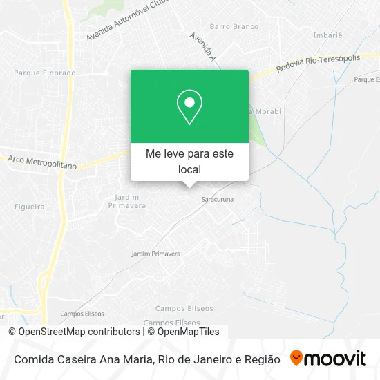 Comida Caseira Ana Maria mapa