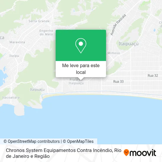 Chronos System Equipamentos Contra Incêndio mapa