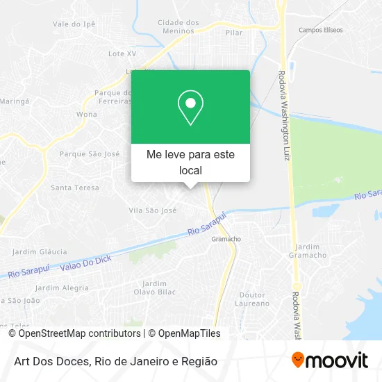 Art Dos Doces mapa