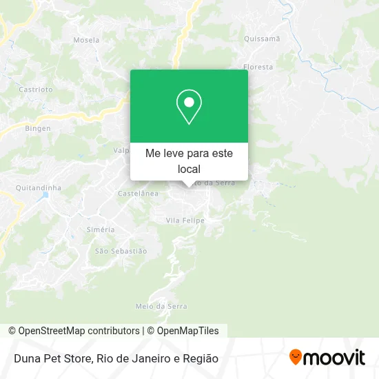 Duna Pet Store mapa